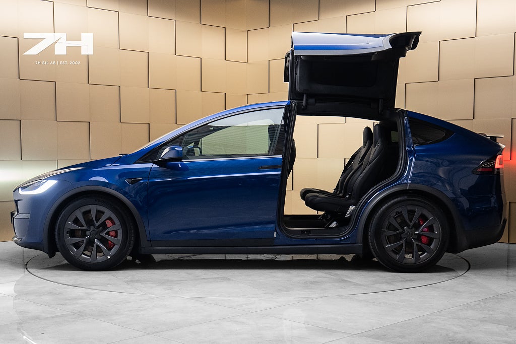 Tesla Model X Plaid / Uppdaterad Autopilot / 6-sits / Drag