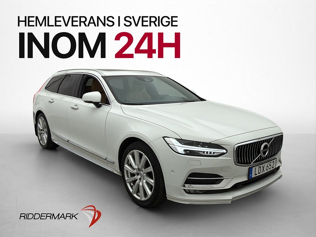 Volvo V90 D4 Inscription Pano VOC Värmare Kamera Skinn Drag