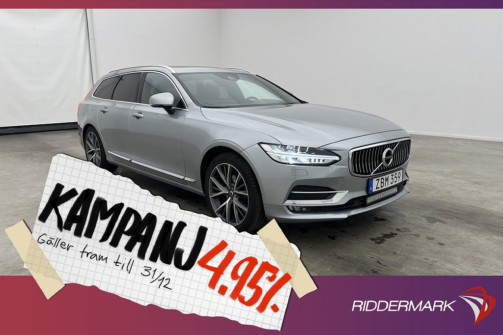 Volvo V90 D4 AWD Inscription Pano Värmare Kamera 4,95% Ränta