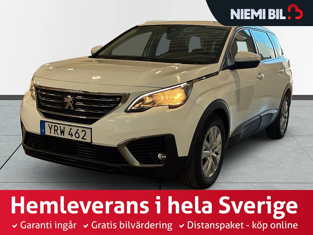 Peugeot 5008 1.6 BlueHDi 120 8v Drag Värmare 7-sits S&V-däck