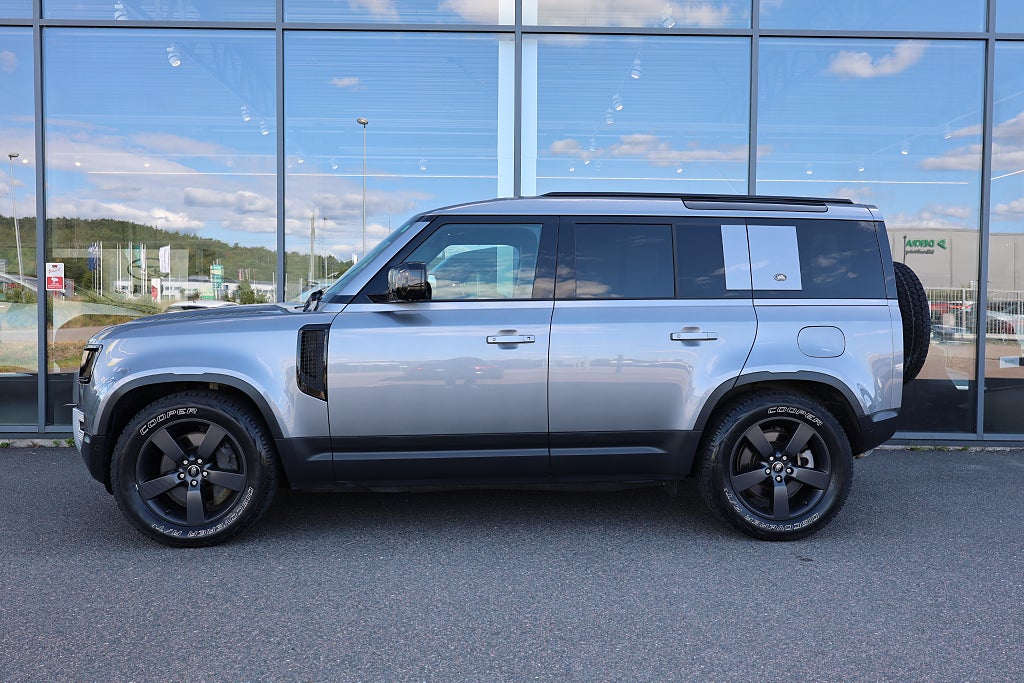 Land Rover Defender P400e PHEV AWD 400HK PANO, MERIDIAN, VÄRMARE, 360°
