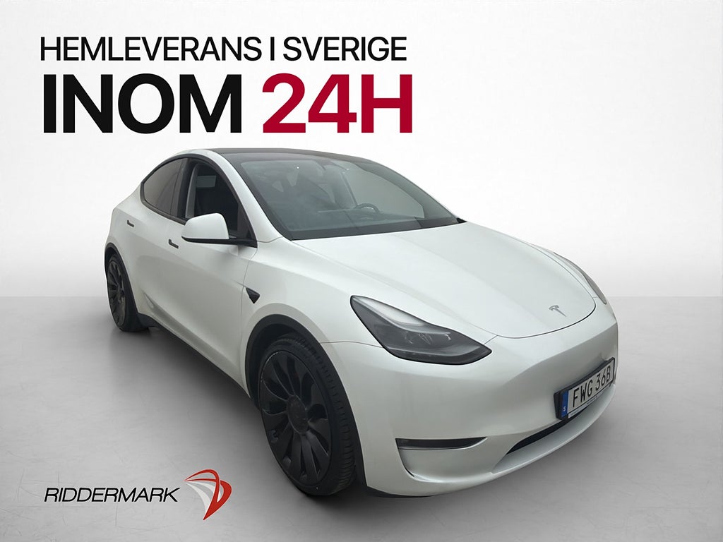Tesla Model Y Performance AWD Panorama AP  Drag Värmepump