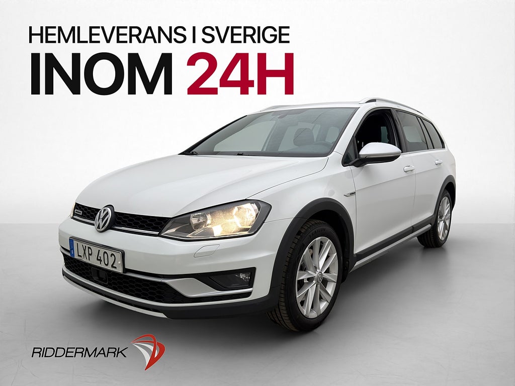 Volkswagen Golf Alltrack TDI 4M Värmare CarPlay Kamera Drag