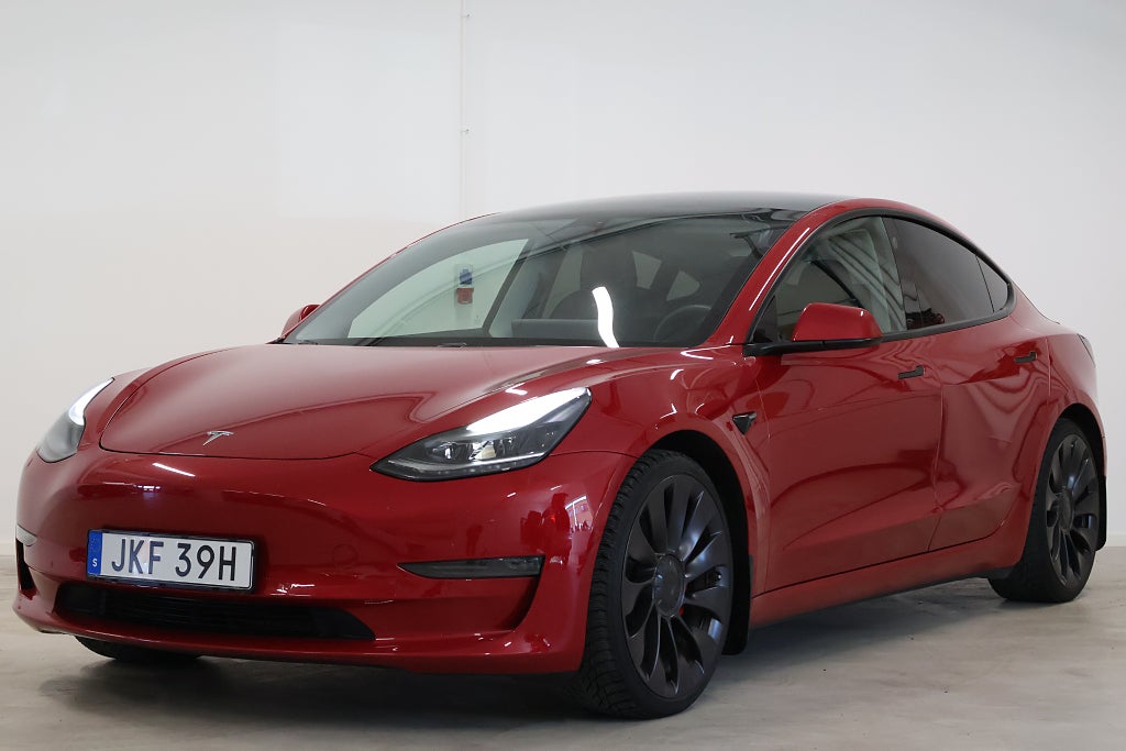 Tesla Model 3 PERFORMANCE *FSD* FULLSTÄNDIG AUTOPILOT PANO 2 ÄGARE