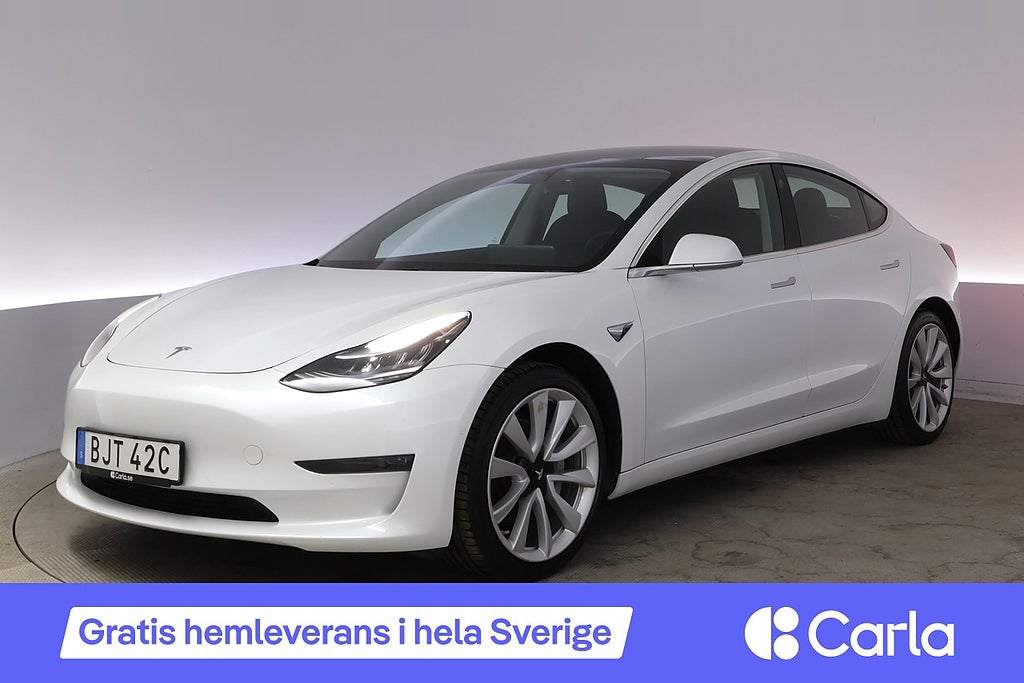 Tesla Model 3 Long Range AWD EAP Uppgr.AP 19" Dragkrok Pano