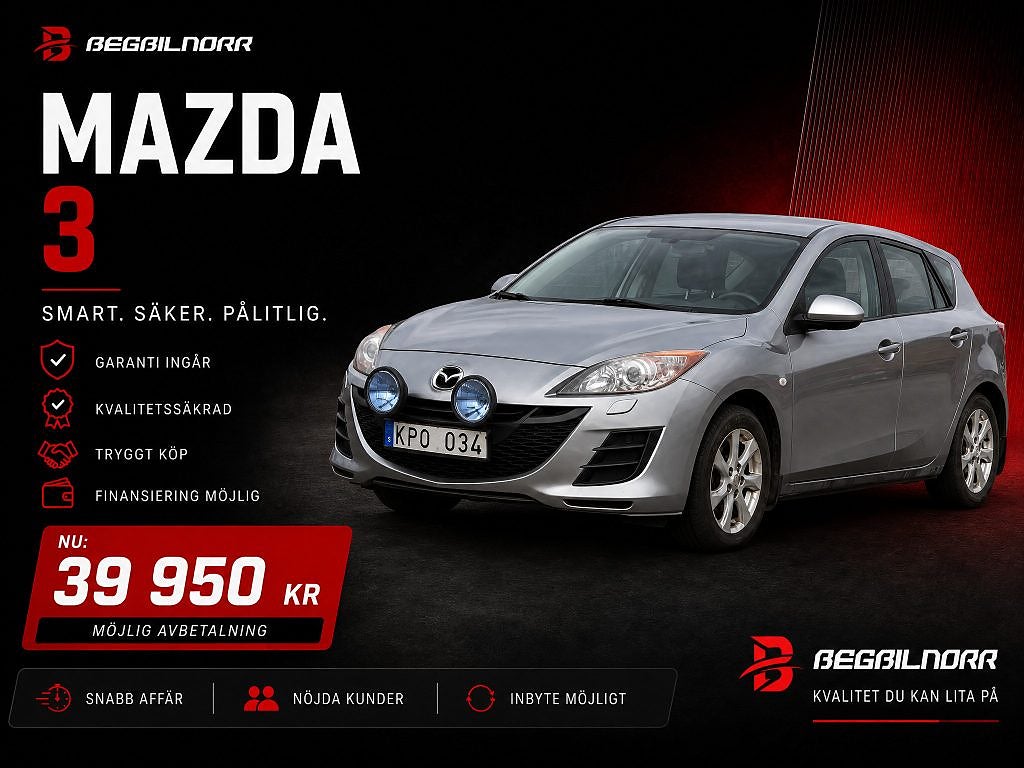 Mazda 3 Sport 1.6 MZR *Nyserv*Nybes