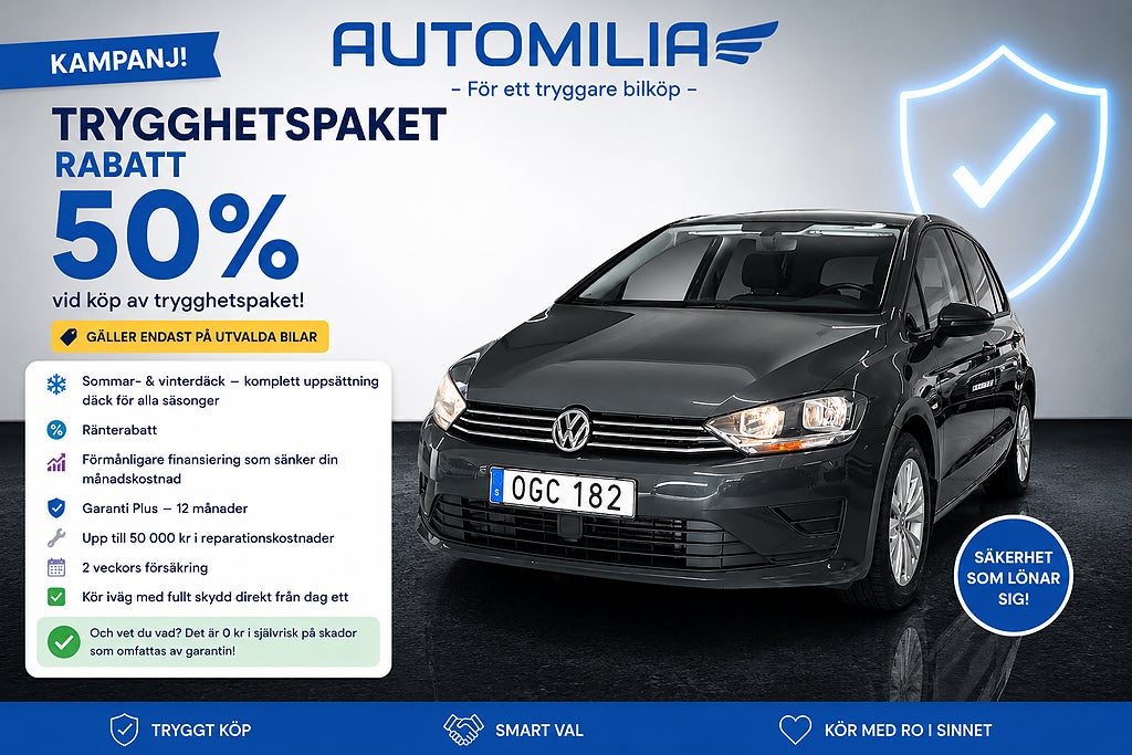 Volkswagen Golf Sportsvan 1.2 TSI Automat, Backkamera **KAMPANJ**