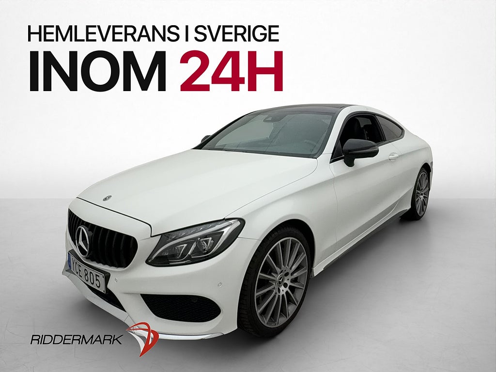 Mercedes-Benz C 300 Coupé 245hk AMG Navi Kamera Pano Burm