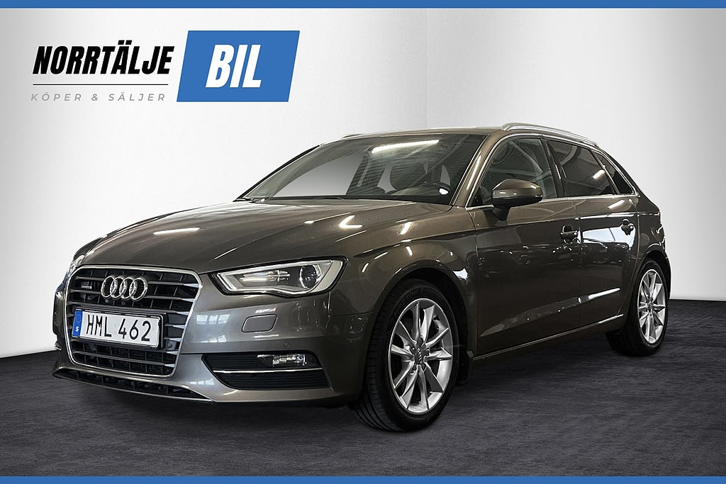 Audi A3 2.0 TDI 184 HK S TRONIC QUATTRO D-VÄRM PDC NYSERVAD