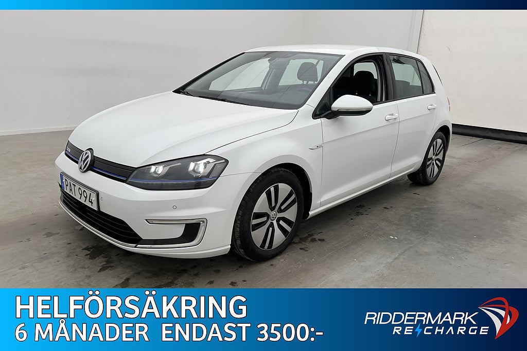 Volkswagen E-Golf 115hk Värmepump Sensorer Adaptiv-Fart