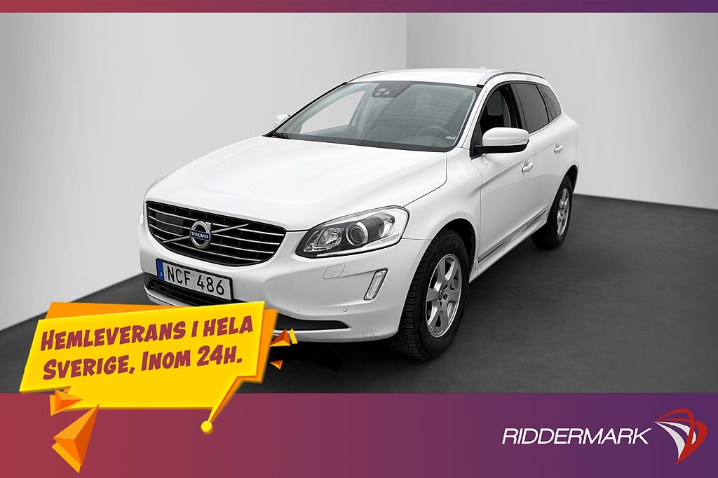 Volvo XC60 D4 AWD 190hk Summum D-Värm Drag Kamera Skinn BLIS