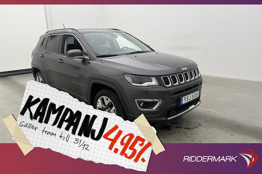 Jeep Compass 1.4 4WD 170hk Limited Sensor 4,95% Ränta