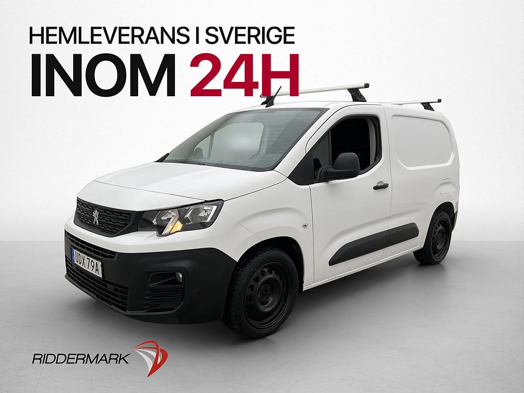 Peugeot Partner Ny-Kamrem Värmare PDC Dragkrok 3-Sits MOMS