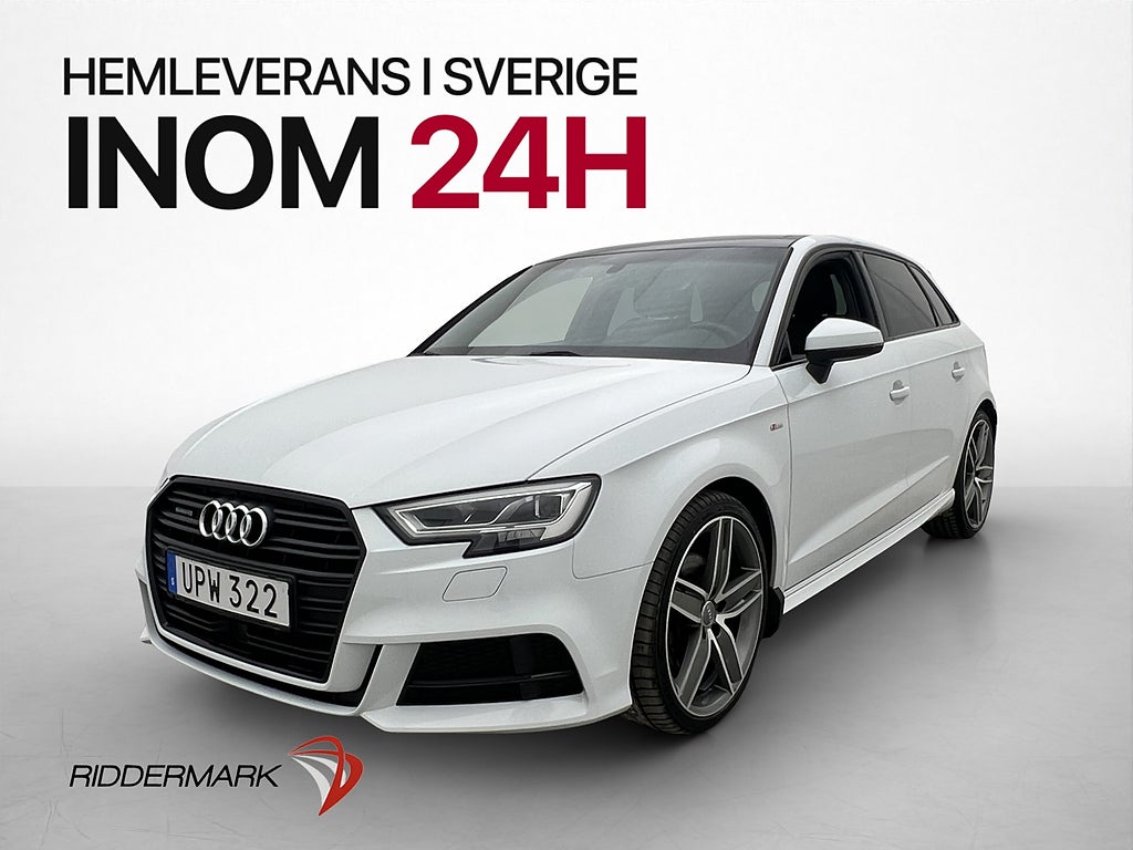 Audi A3 Sportback 2.0 TFSI Quattro 190hk S-Line Taklucka B&O