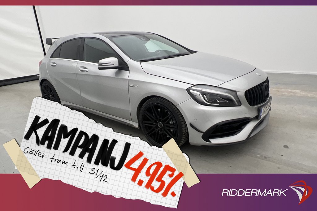 Mercedes-Benz A 45 AMG 4M Pano H/K Sportavga 4,95% Ränta