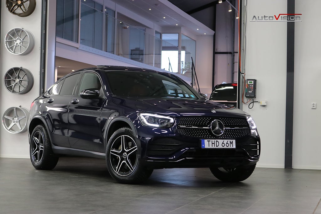 Mercedes-Benz GLC 300 e Coupé 4MATIC 9G 320hk AMG PANO 360 BURMESTER 19"