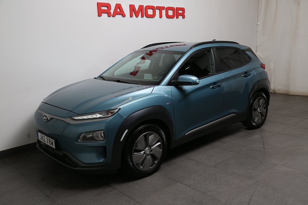 Hyundai Kona Electric 64 kWh Premium 204hk Skinn Navi 1ägare 2020