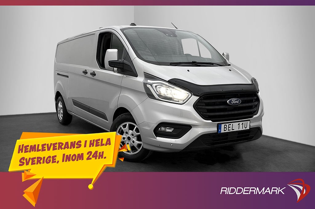 Ford transit-custom 300 130hk Värm Dragkrok V-Inredd 3-Sits