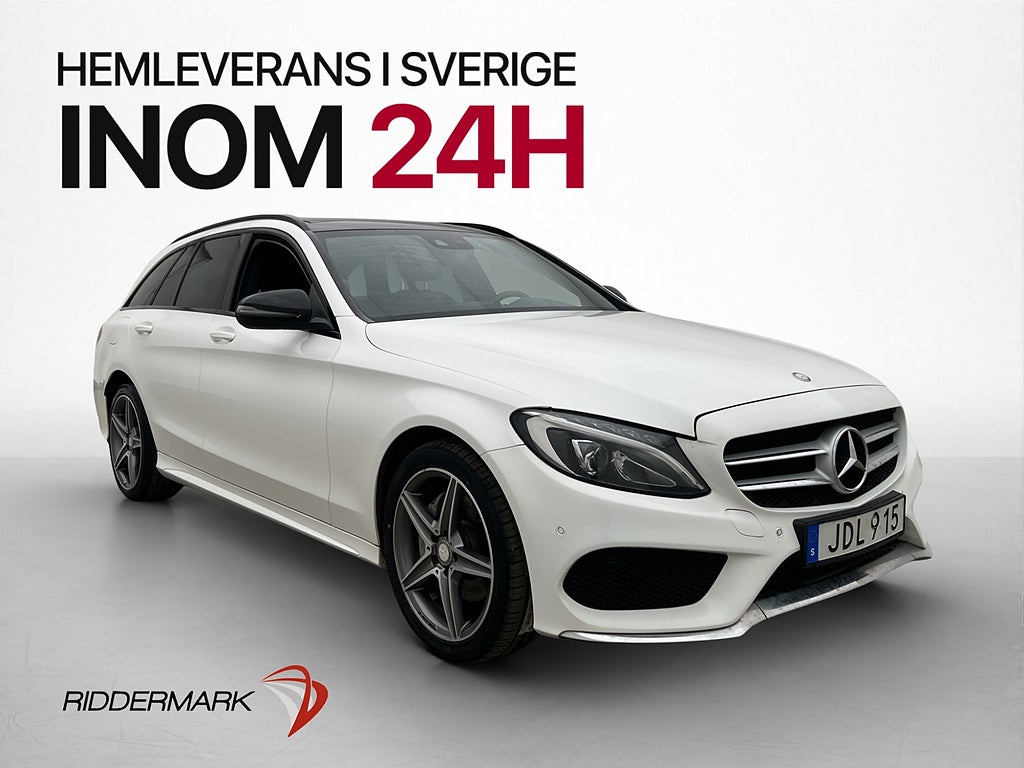 Mercedes-Benz C220 T d 4M AMG Pano Läder Navi Sensorer LED