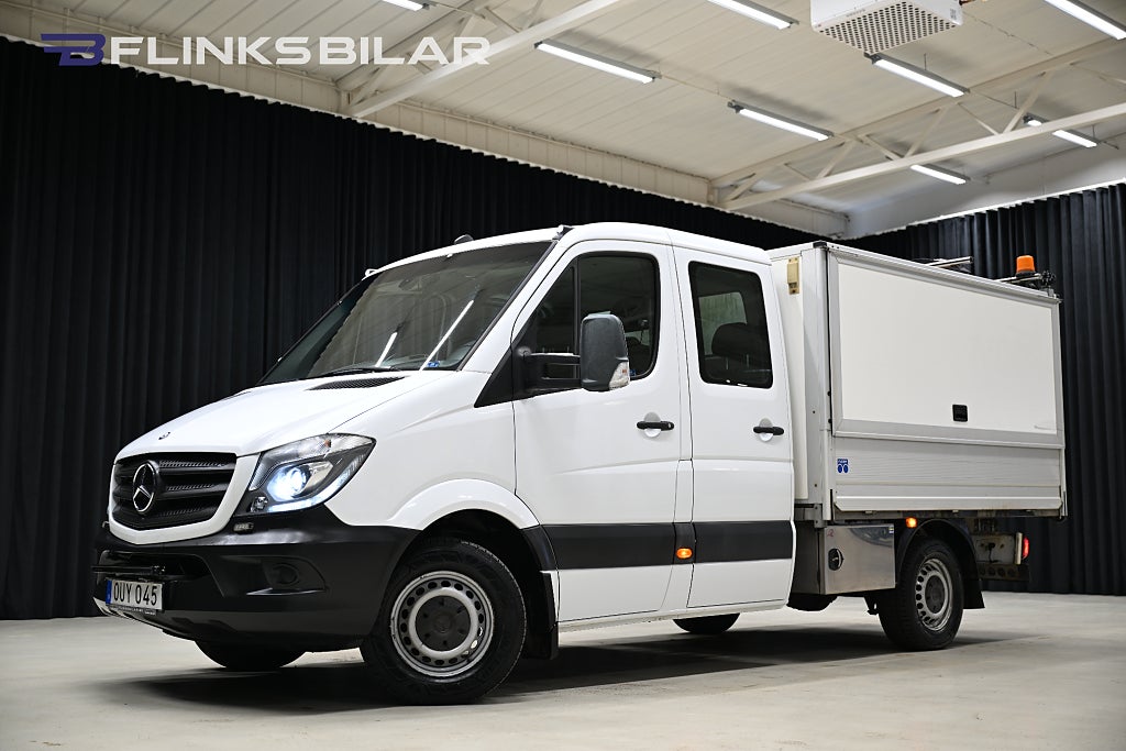 Mercedes-Benz Sprinter 316 7G 163HK Automat|Dubbelhytt|Kåpa|3.5ton-drag|Xenon