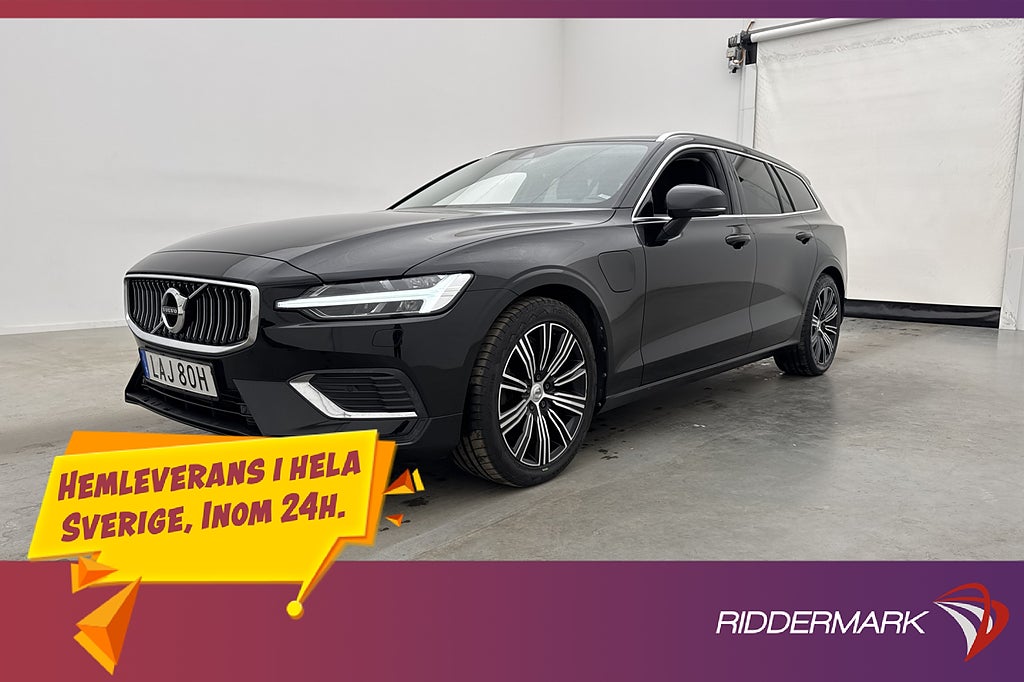 Volvo V60 Recharge T6 AWD 340hk VOC Kamera Värmare H/K Drag