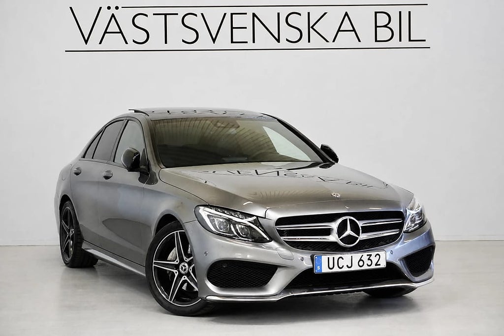 Mercedes-Benz C 220d 9G-Tronic AMG Pano/Burmester/Värmare
