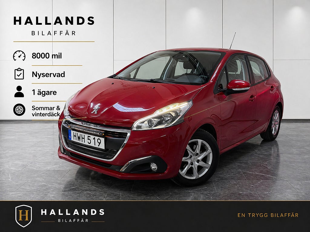 Peugeot 208 5-dörrar 1.2 PureTech 82 Euro 6 / Nyservad / 8000mil