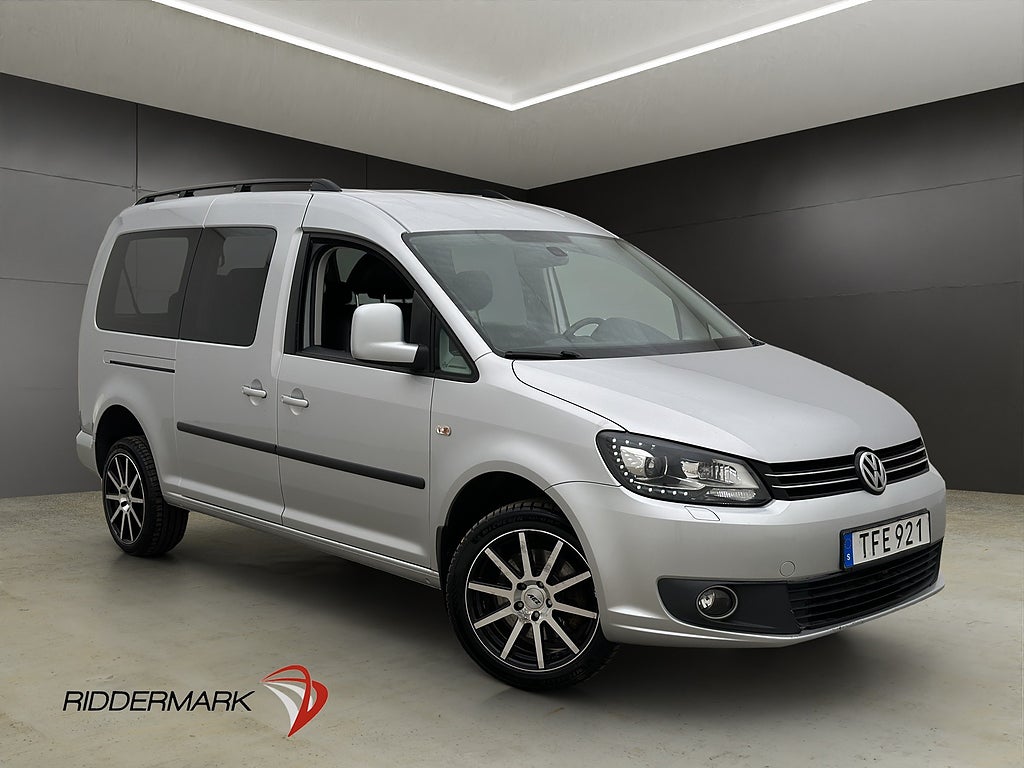 Volkswagen Caddy Maxi Life 4Motion Värmare Drag PDC 7-Sits
