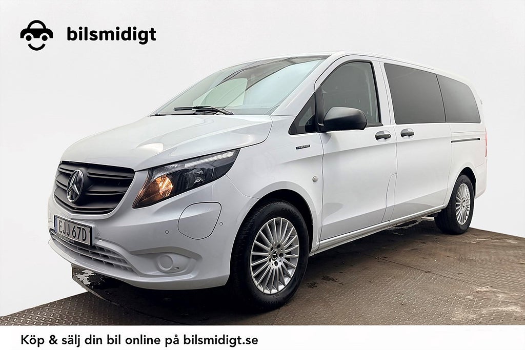 Mercedes-Benz eVito Tourer 129 3.5t CCS 2xSidodörr Inredd Kamera 3-sits 204hk