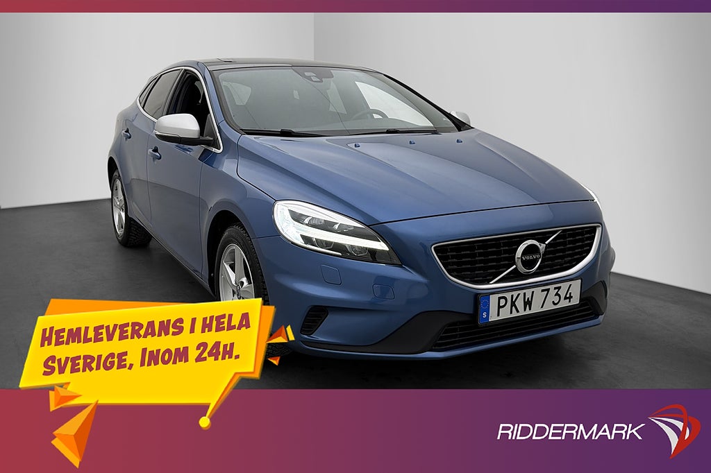 Volvo V40 T3 152hk R-Design Panorama Skinn Navi