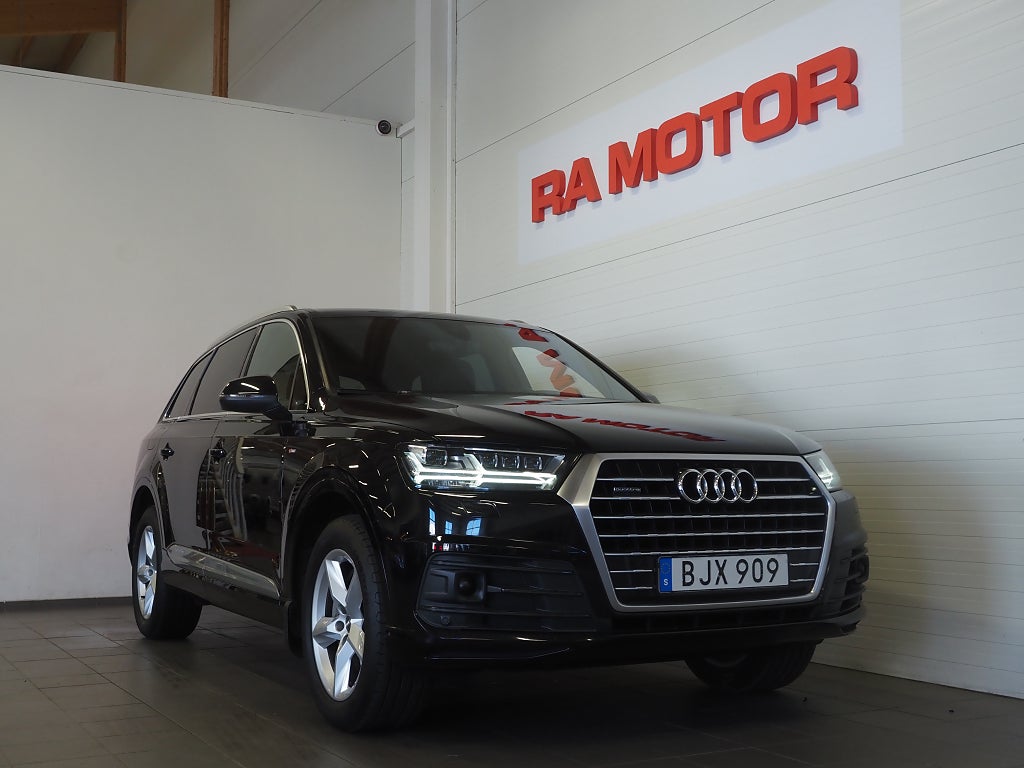 Audi Q7 TDI 272hk S-line  7-sits |Drag|Navi|Kamera|D-värm| 2018
