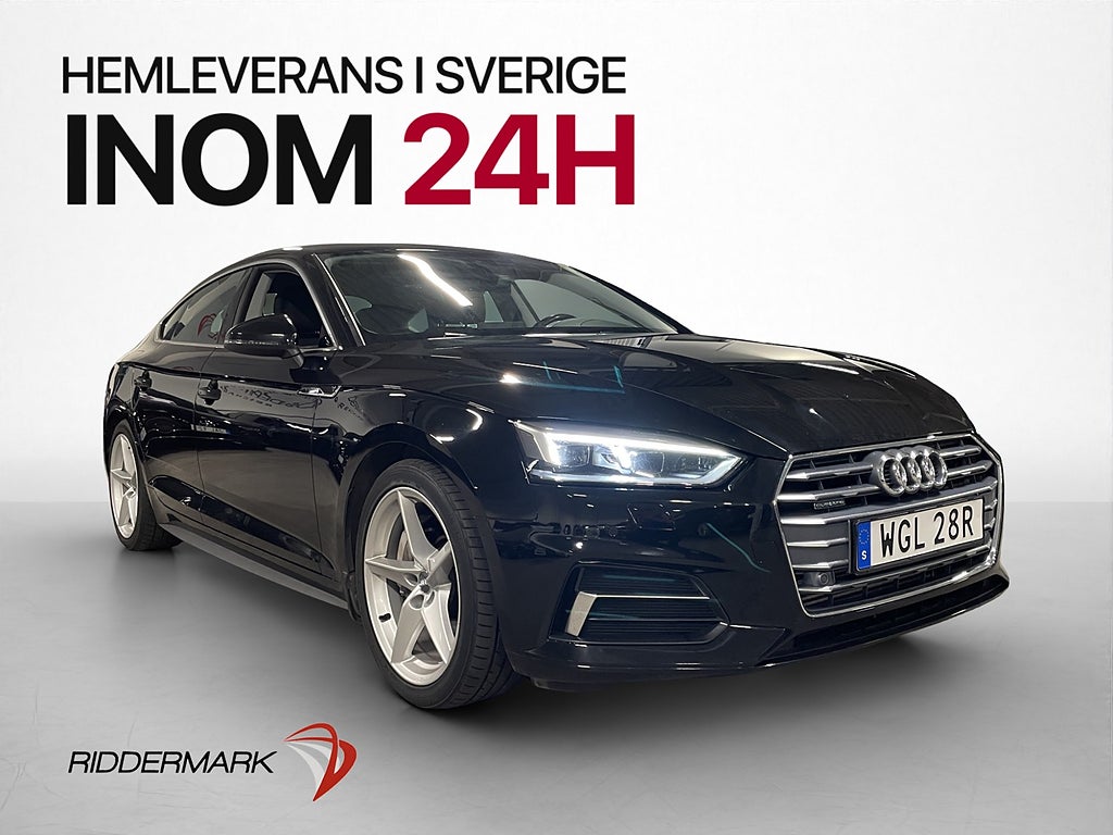 Audi A5 Sportback 45 TFSI Q 245hk Proline Keyless Sensorer