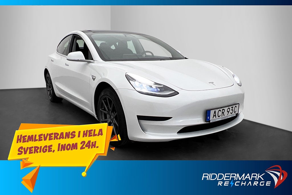 Tesla Model 3 Standard Range Plus Autopilot Svensksåld