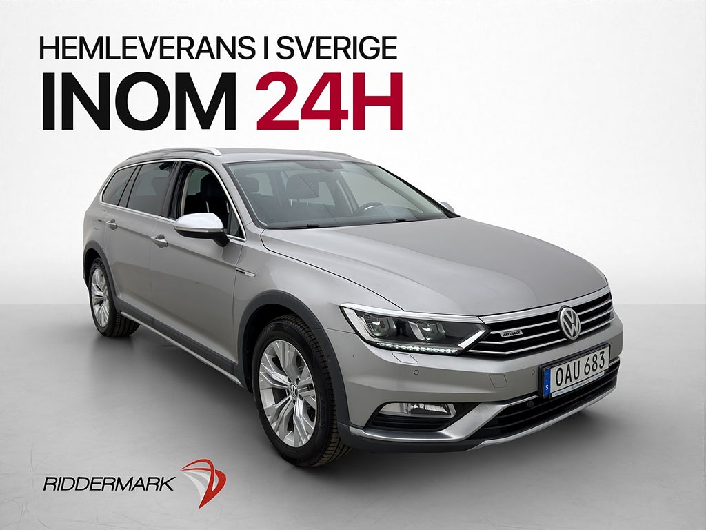 Volkswagen Passat Alltrack TSI 4M 220hk Värmare Skinn Drag