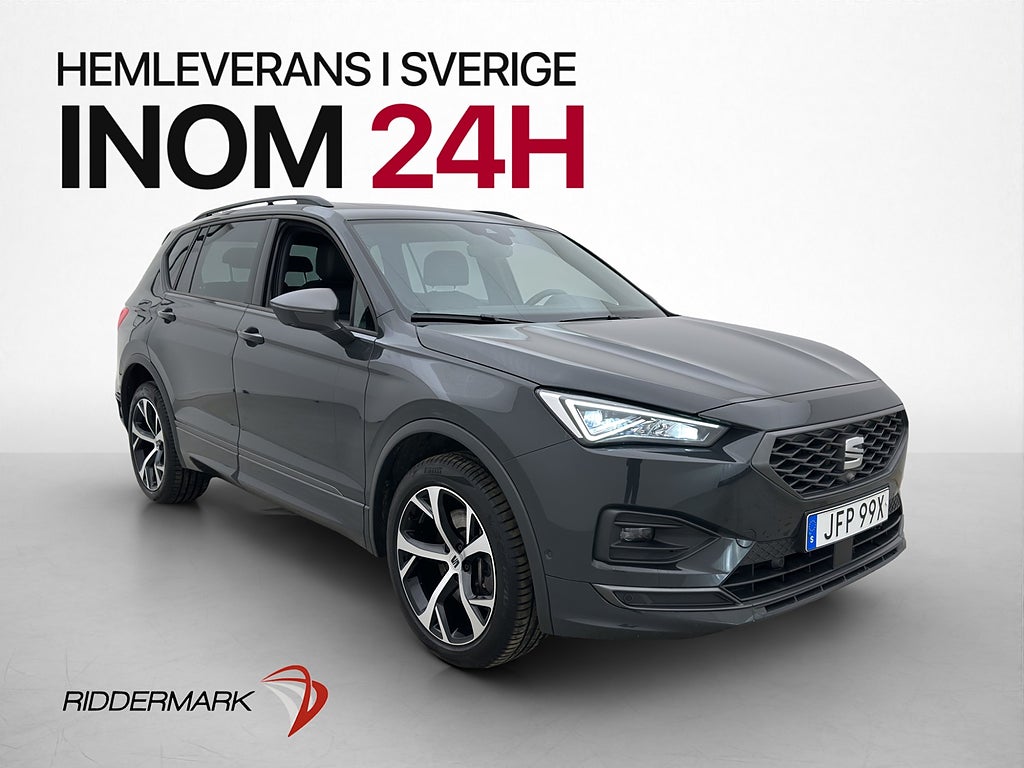 Seat Tarraco PHEV 245hk FR Pano 360° Drag Elstol Skinn Navi