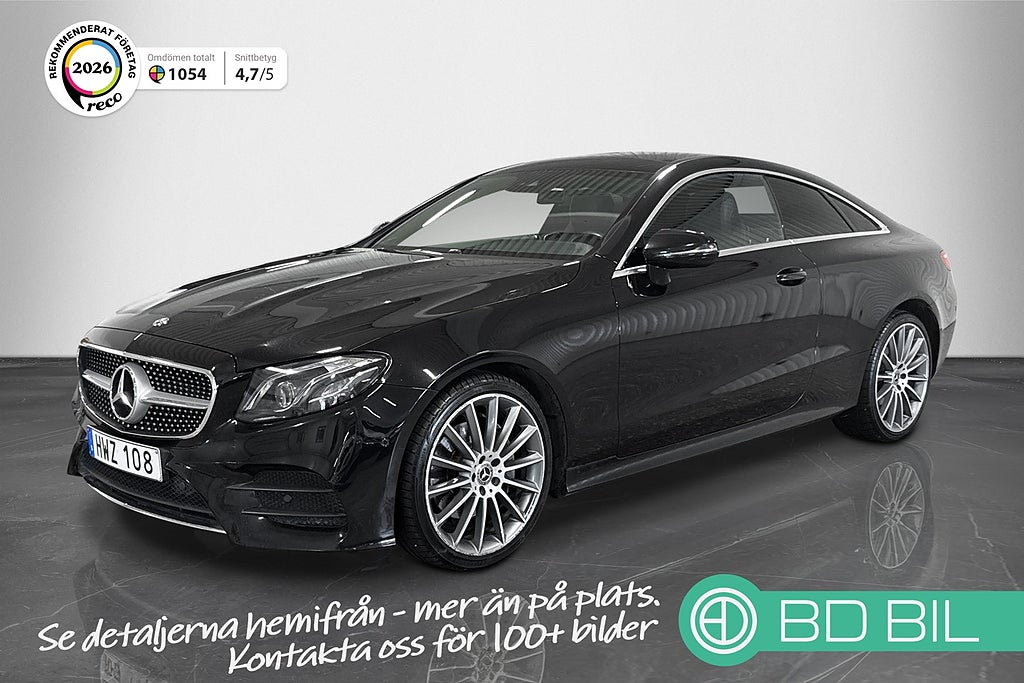 Mercedes-Benz E220d Coupé 4M AMG PANO BURMESTER RÄNTEKAMPANJ 3,95%