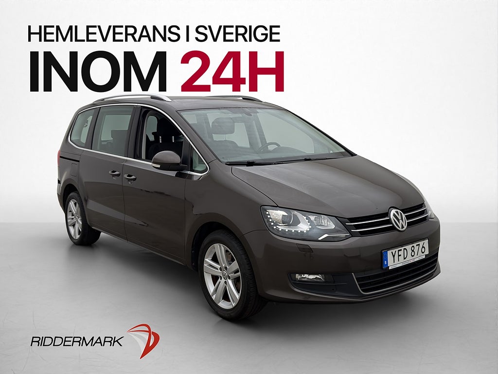 Volkswagen Sharan 2.0 TDI 7-sits Pano Kamera Drag Värmare
