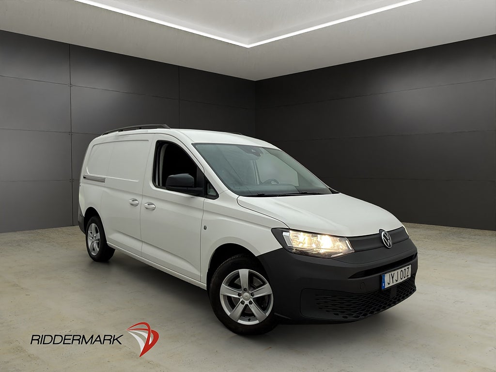 Volkswagen Caddy Maxi Cargo Värm Drag B-Kamera CARPLAY Moms