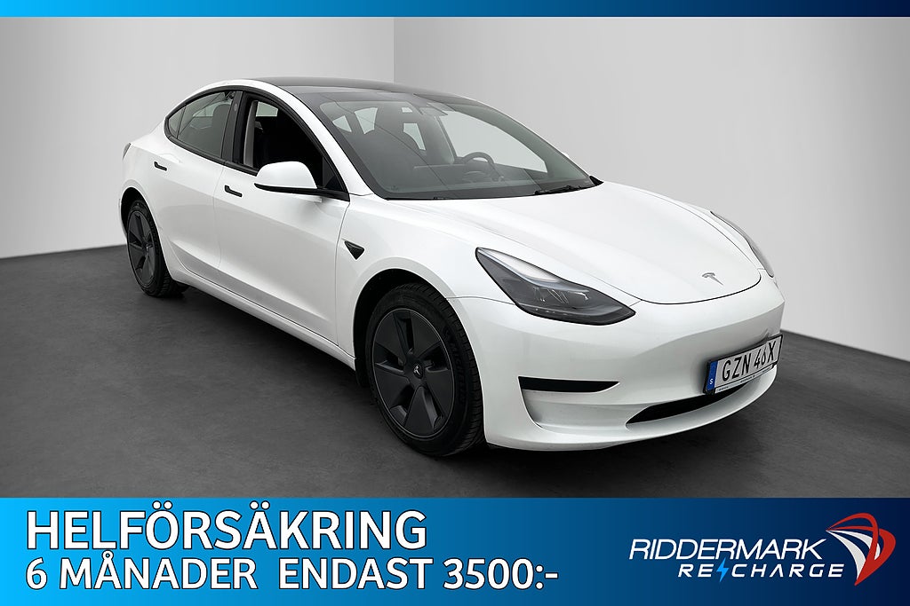 Tesla Model 3 Standard Range Autopilot Panorama Svensksåld