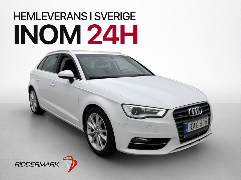 Audi A3 Sportback 2.0 TDI Quattro 150hk Värm Sensorer 1 bruk