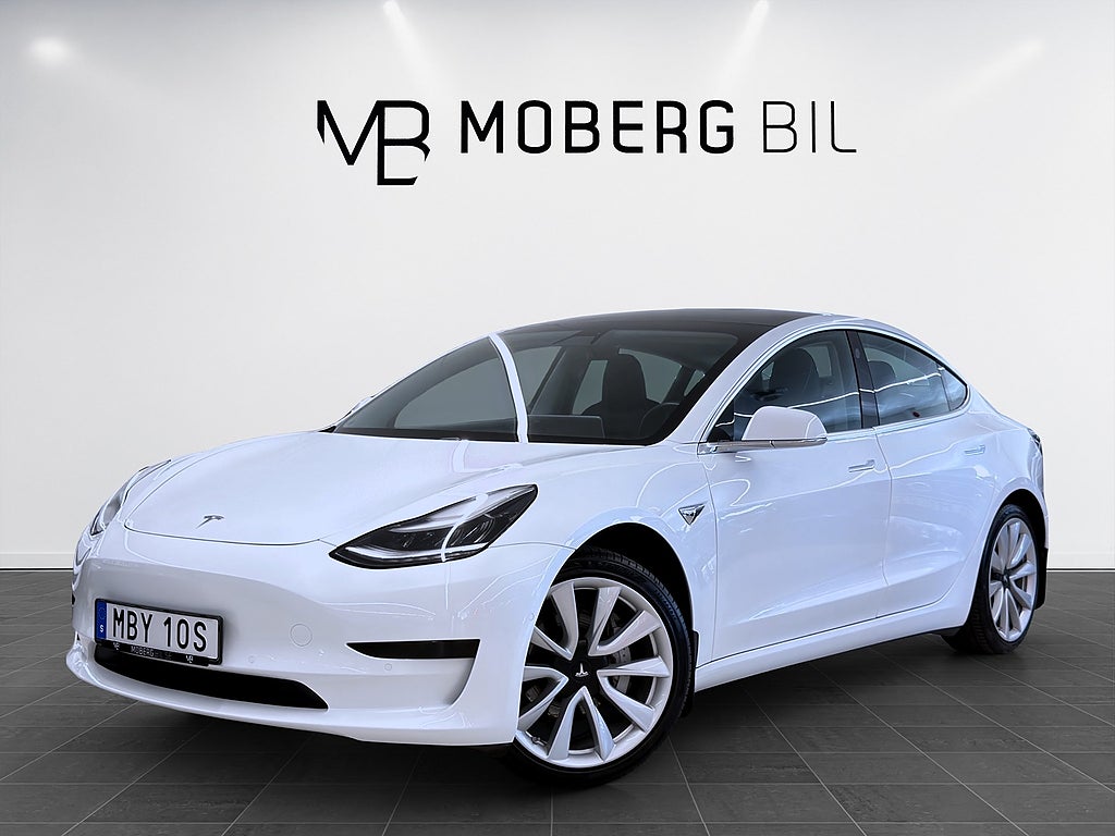 Tesla Model 3 Standard Range Plus 283hk Pano Läder B-Kamera
