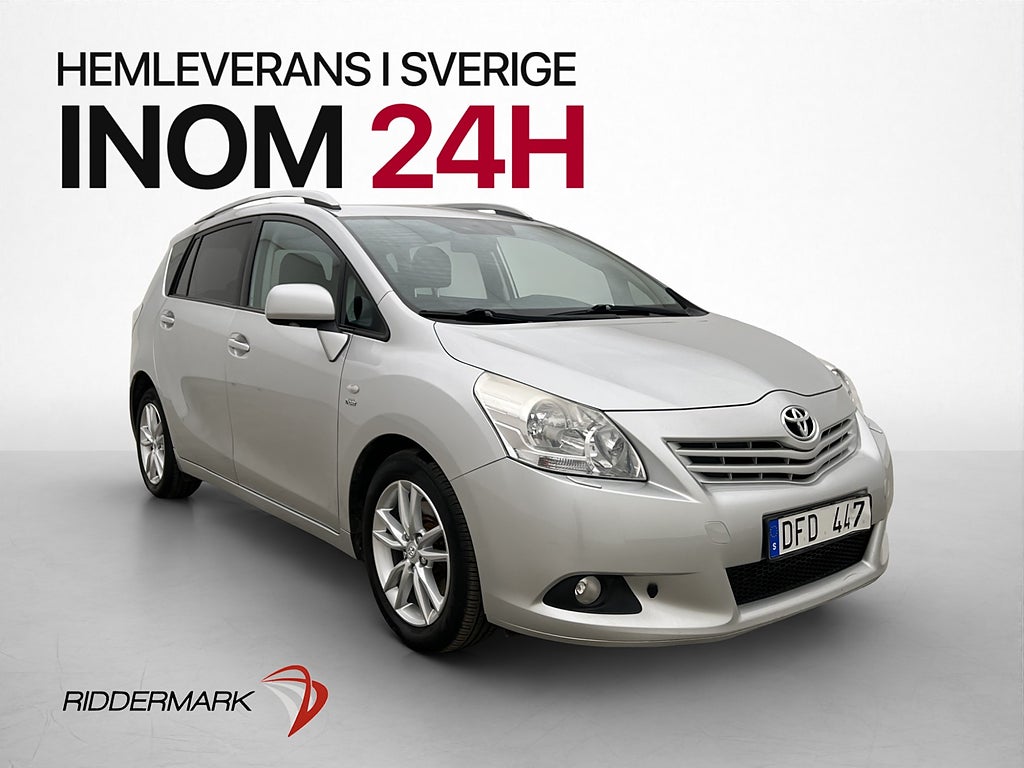 Toyota Verso 150hk 7-Sits Motorvärmare P-Sensorer Dragkrok