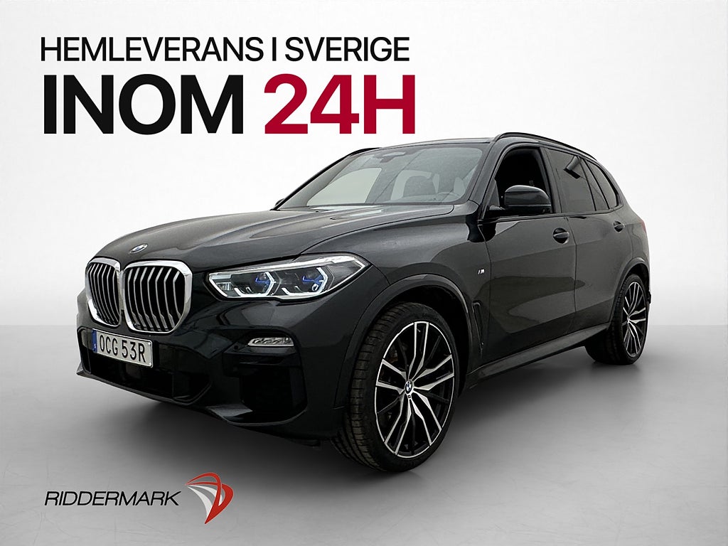 BMW X5 xDrive 40i M Sport Värmare Pano 360° Laser H/K Drag