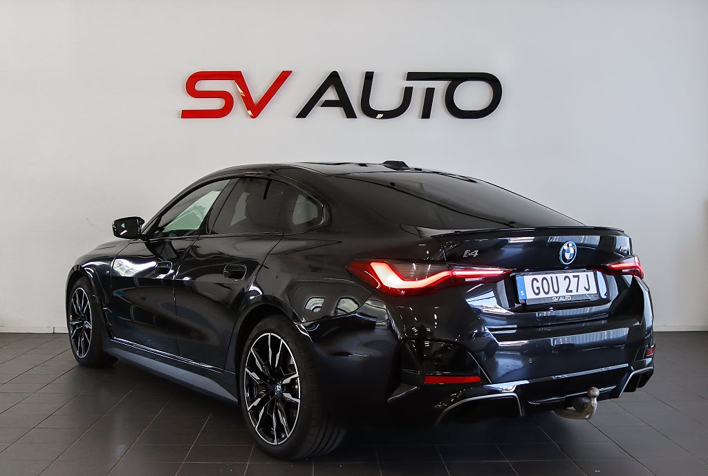 BMW i4 M50 xDrive Gran Coupé MOMS Taklucka H/K 360° HuD Läder