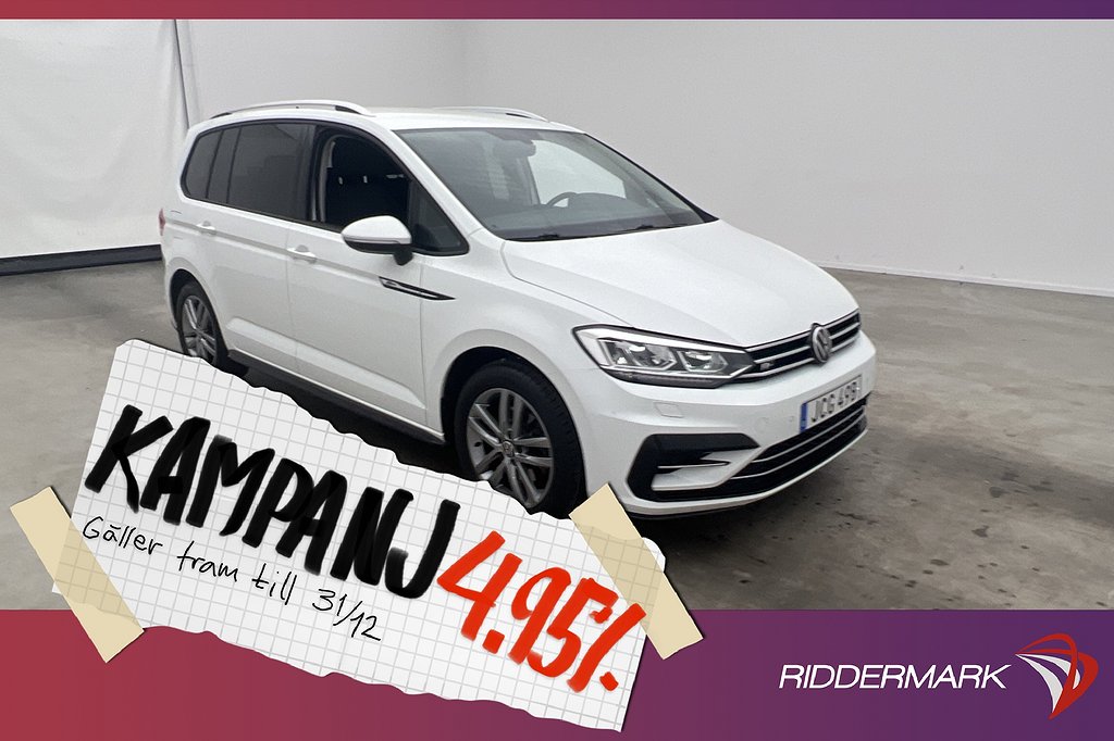 Volkswagen Touran 150hk R-Line 7-sits Dynaudio 4,95% Ränta