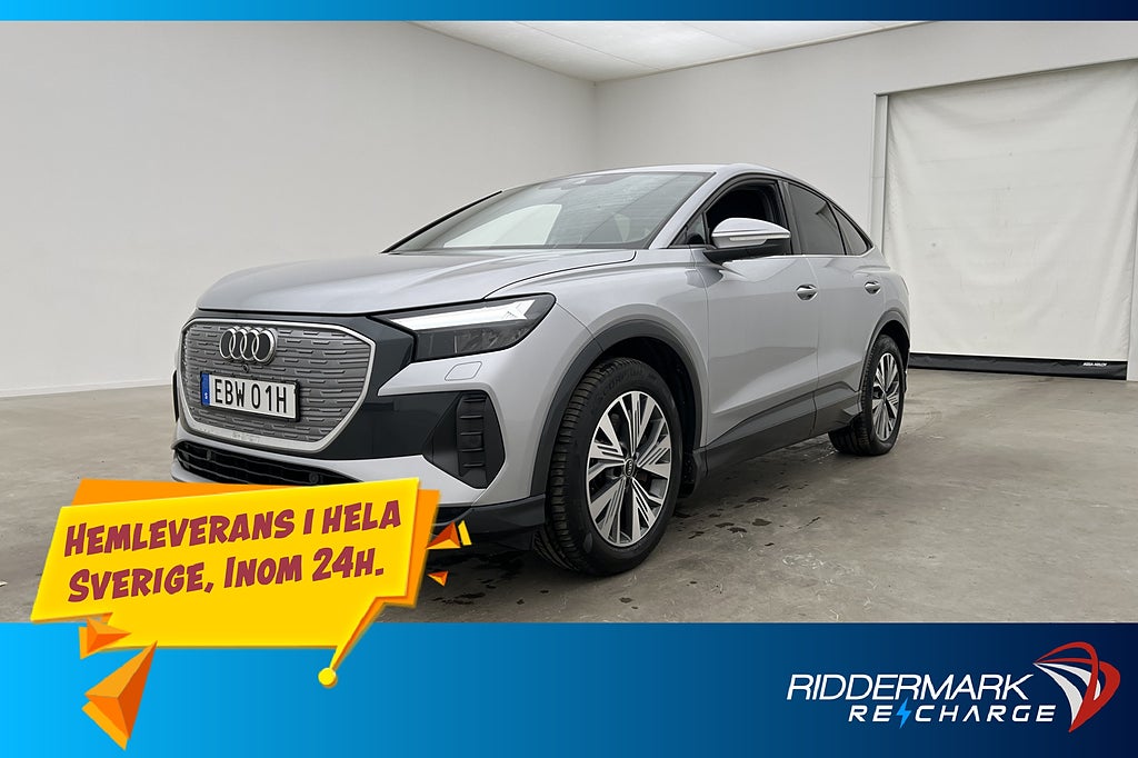 Audi Q4 50 Sportback e-tron Q 299hk Kamera CarPlay MOMS