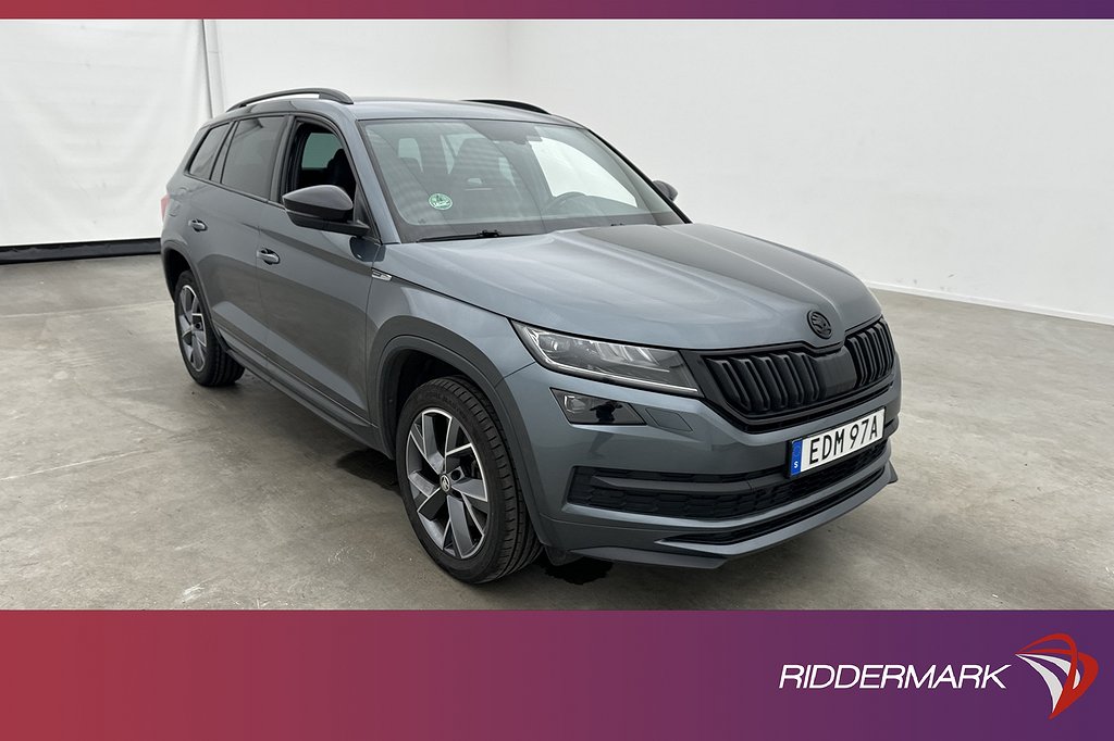 Skoda Kodiaq 4x4 190hk Sportline 7-sits Värmare Canton Drag