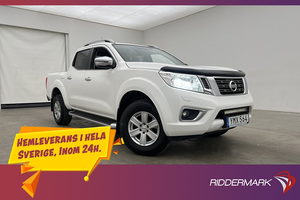 Nissan Navara Tekna 2.3 4WD Värm Drag Skinn Lastsläde Moms