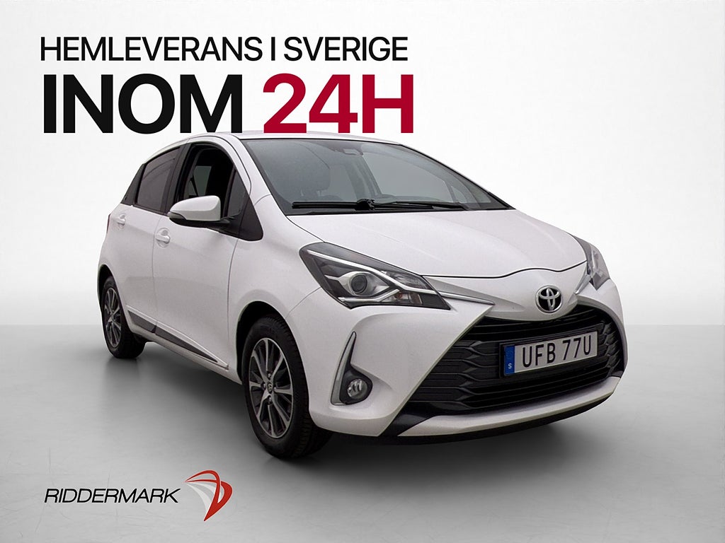 Toyota Yaris 1.5 VVT 111hk Kamera Farthållare Två-Brukare