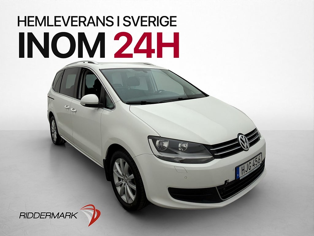 Volkswagen Sharan TDI 4M 140hk Masters 7-Sit Kamera Dragkrok